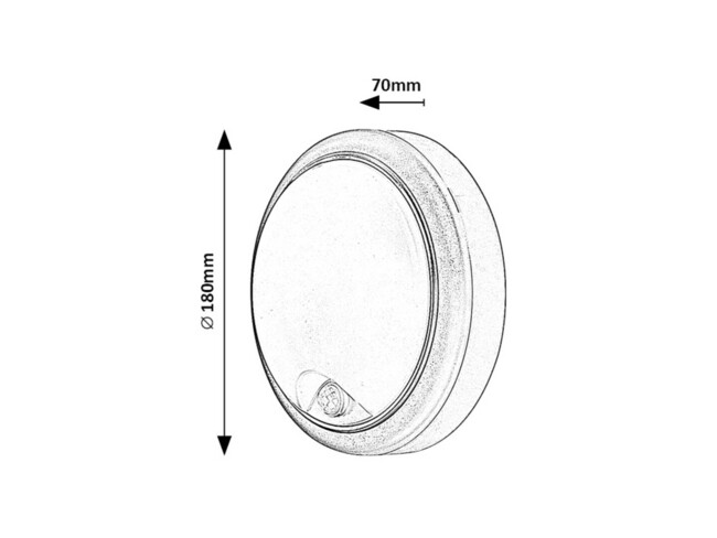 Svietidlo HITURA - 15W, 1350lm, IP54 s pohybovým senzorom - 77028
