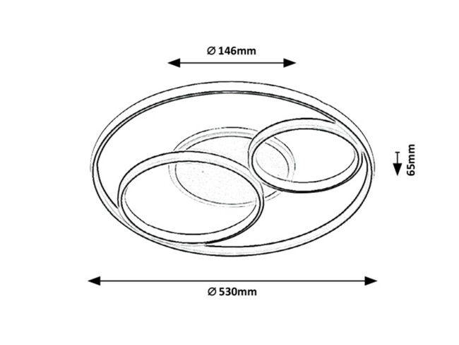Svietidlo AQUILA - LED/50W, IP20 - 3335