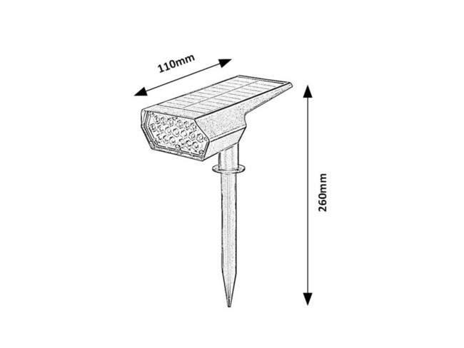 Svietidlo NANTES - 0,5W, 50lm, IP65 - 77088