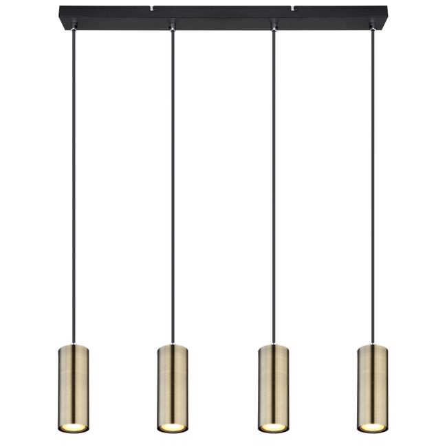 Závesné svietidlo ROBBY - GU10, IP20, čierna matná - 57911-4HM