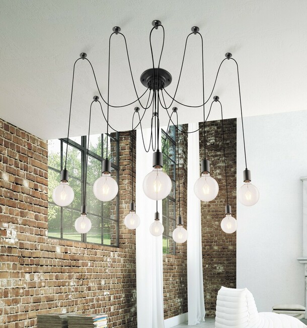 Svietidlo CASPAR - E27/10x max. 60W, IP20 - 2224