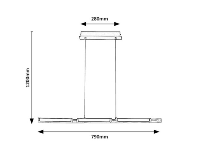 Závesné svietidlo REMIEL - LED/30W,3000K,IP20 - 72045