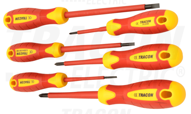Sada skrutkovačov s izoláciou do 1000V TRACON 6ks