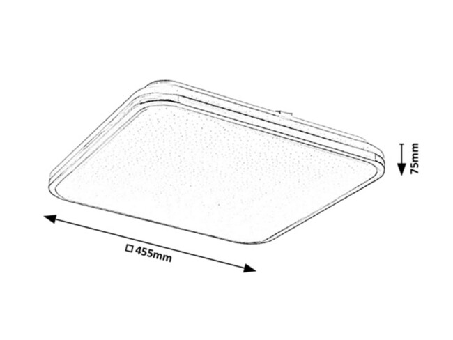 Svietidlo LINDEN - LED/72W, IP20 - 3479