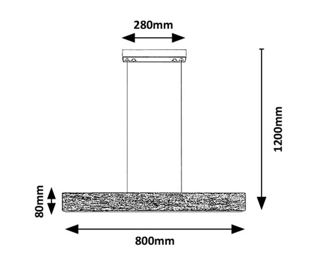 Svietidlo CINNAMON - LED/34W (1170lm, 3000K), IP20 - 3091