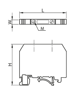 Svorka radová 0,5 - 10mm2 - modrá