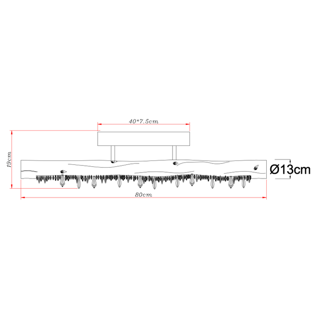 Stropné svietidlo FELICITAS - 15W, 1200/680lm,IP20 - 15354-15D