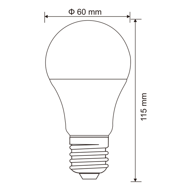 Žiarovka LED BULB - 11W,1055lm,E27 - 10767CK