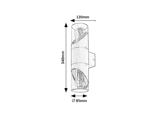 Svietidlo NOVIGRAD - E27 2x MAX 28W, 7237