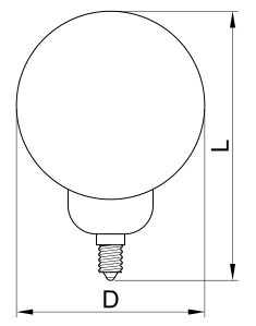 Žiarovka LED, G45, E27, 8W, 710lm, 4000K, TRACON