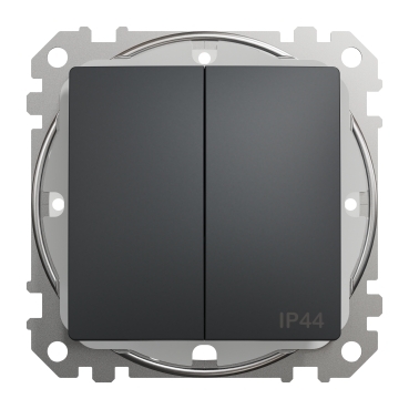 SEDNA DESIGN - vypínač č.: 5, IP44 antracit