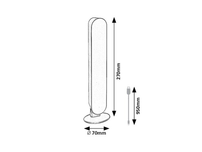 Stolové svietidlo PARKER - DC5V,LED,3W,IP20 - 76017