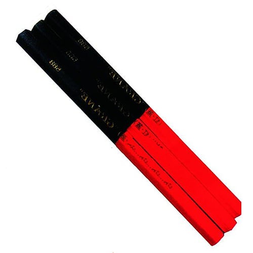 Ceruzka tesárska CP0660, 175mm,červená/čierna (12ks)