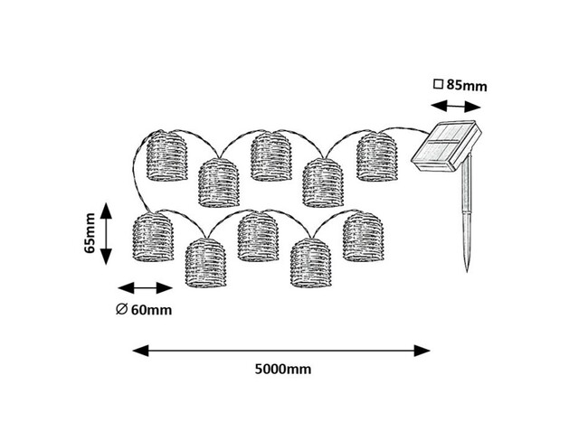 Svietidlo RUPIT - 0,6W, 5lm, IP44 - 77047