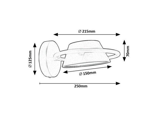 Svietidlo ODISS - 6W, 400lm, čierna, IP20 - 71048