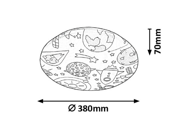 Svietidlo HANKA - LED/24W, IP20 - 3417
