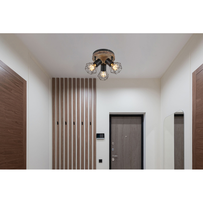 Stropné svietidlo PRISKA - 60W,E27,IP20 - 54017W-3