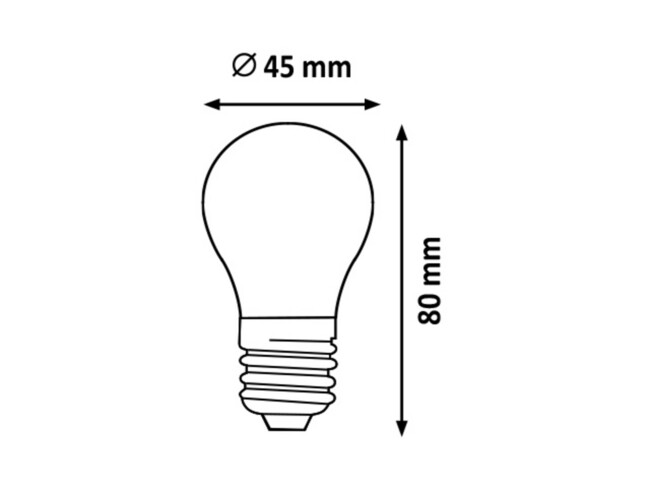 Žiarovka LED, E27, 8W, 3000K, 900lm - 1689