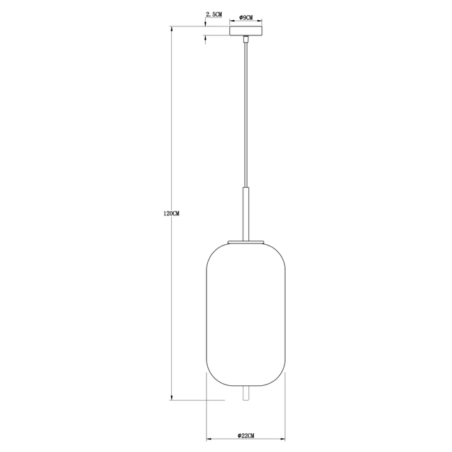 Svietidlo BLACKY I - 60W,E27,IP20 - 15345H2MM