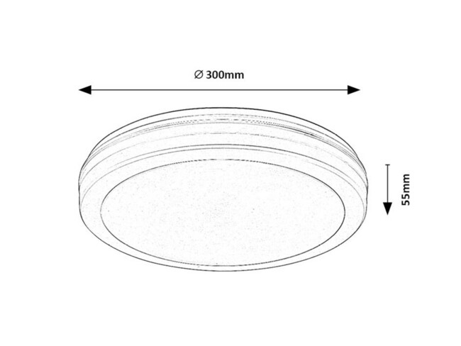 Svietidlo INDRE - 28W, 2600lm, IP54 - 77036