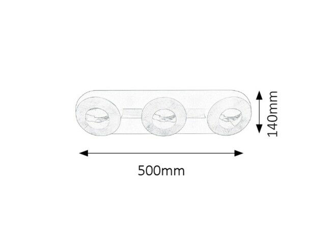 Svietidlo BRIGITTE - LED 3x 5W, 230V, 50Hz, IP20 - 2553