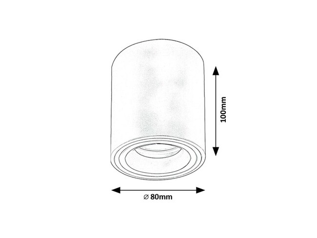 Svietidlo KOBALD - GU10 1X MAX 25W, IP20 - 71161