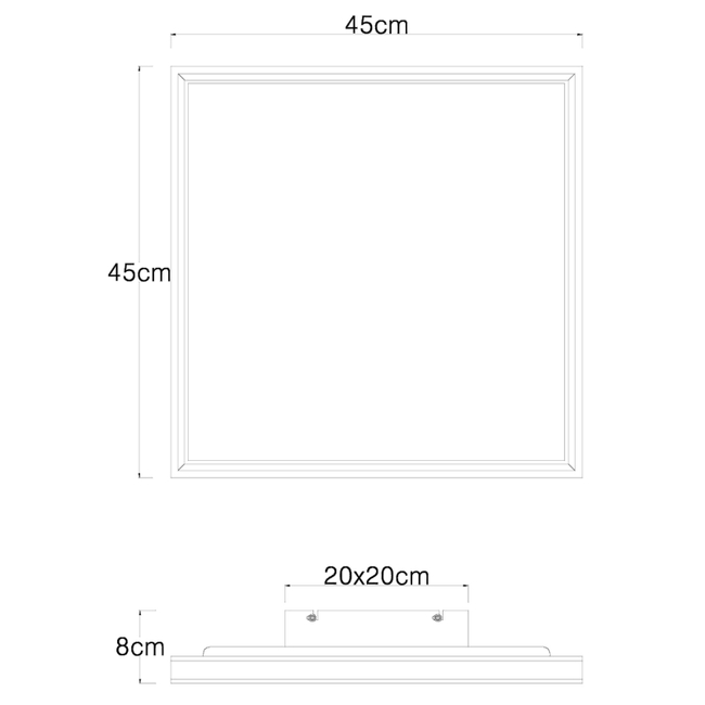 Stropné svietidlo JESSY - 24W,2500/1500lm,IP20 -  41596D2