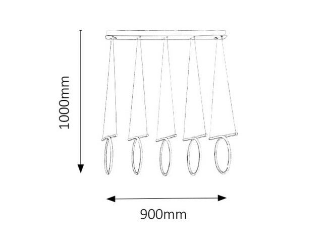Svietidlo DONATELLA - LED 108W, 230V, 50Hz, IP20 - 2549
