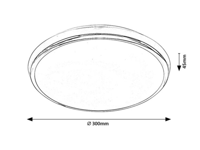 Svietidlo BALTHASAR - LED/18W, IP44 - 3464