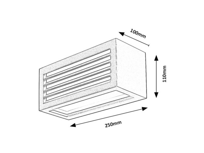 Svietidlo LUBLIN - 10W, 480lm, IP54 - 77100