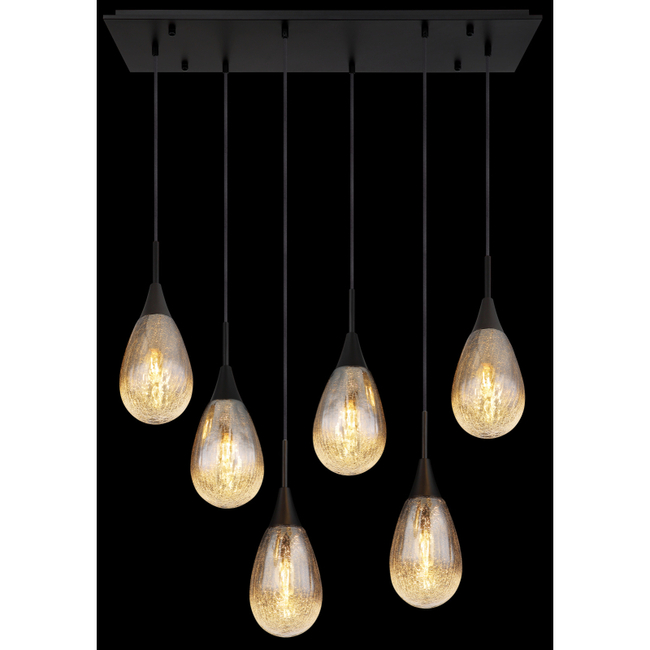 Závesné svietidlo KRYS - 9W, E14, IP20 - 15576-6H