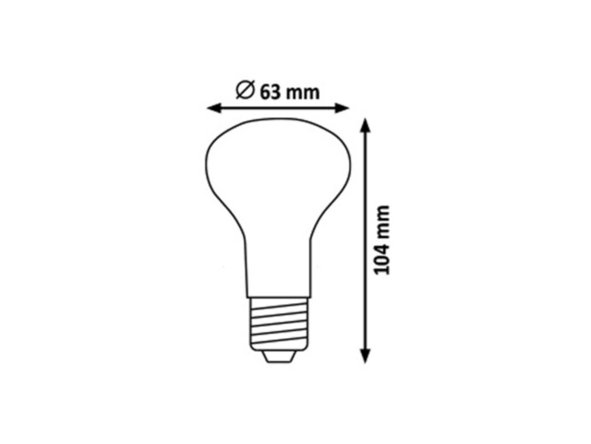 Žiarovka LED spot, E27, 7W, 630lm, 4000K - 1627