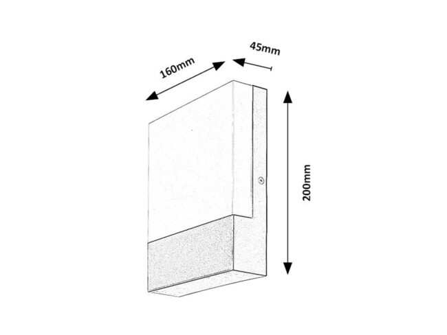 Svietidlo GIMONE - 10W, 570lm, IP44 - 77097