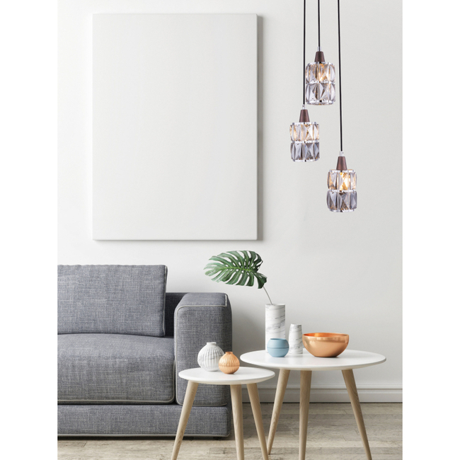 Závesné svietidlo WOLLI - kov, E14, IP20 - 15761-3