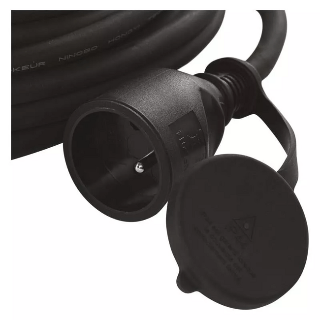 Predlž. čier. gumená 3 x 1,5 - 10m