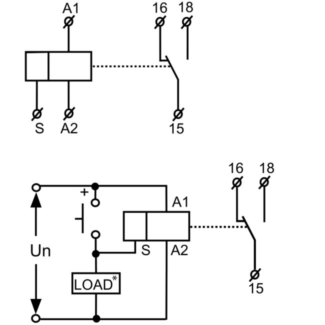 Relé časové(oneskorený príťah)-TRACON