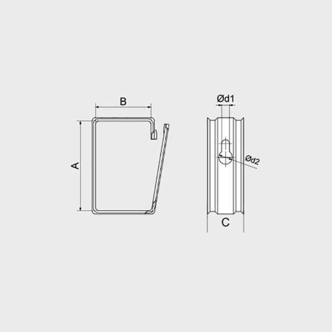 Príchytka káblová OBO-30