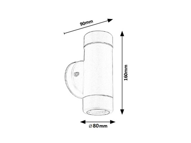 Svietidlo MEDINA - GU10, 2X max 10W, IP44 - 8833