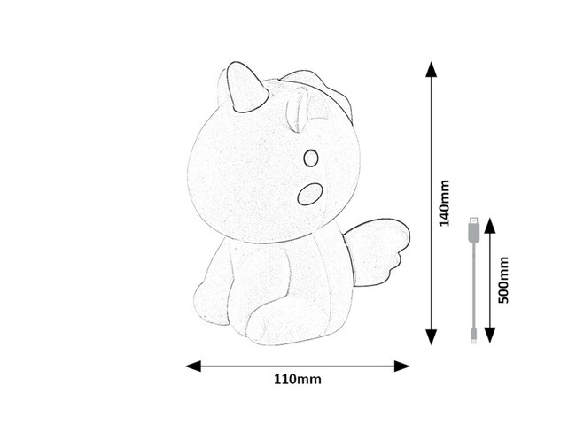 Svietidlo UNICOO - 0,45W, 30lm, 3000K, IP20 - 76020