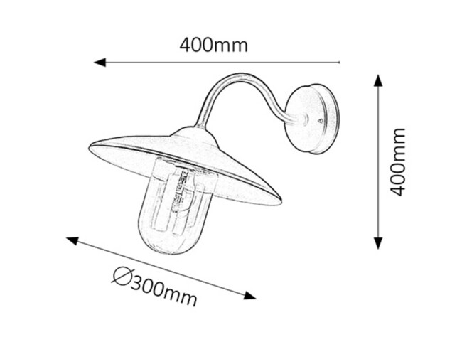 Svietidlo VIGO - E27/60W, IP44 - 8686