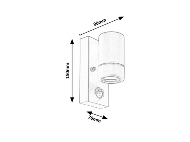 Svietidlo MEDINA - GU10/10W, IP44 - 8834