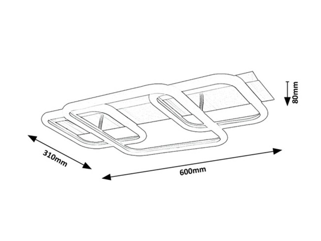 Svietidlo FANDRAL - LED/42W, IP20 - 6997