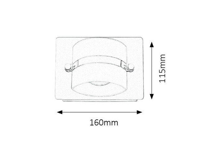 Svietidlo TONY - LED/5W, IP44 - 5489