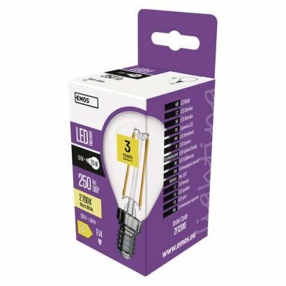 Žiarovka LED-filament, Mini Globe, E14, 1,8W, 2700K