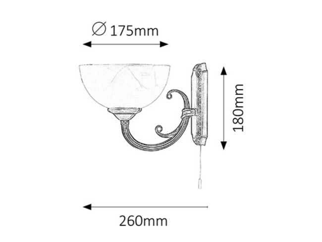 Svietidlo MARLENE - E14/40W, IP20 - 8541