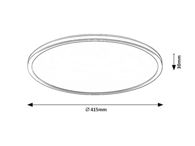 Stropné svietidlo RASMUS - LED/22W, IP20 - 2290