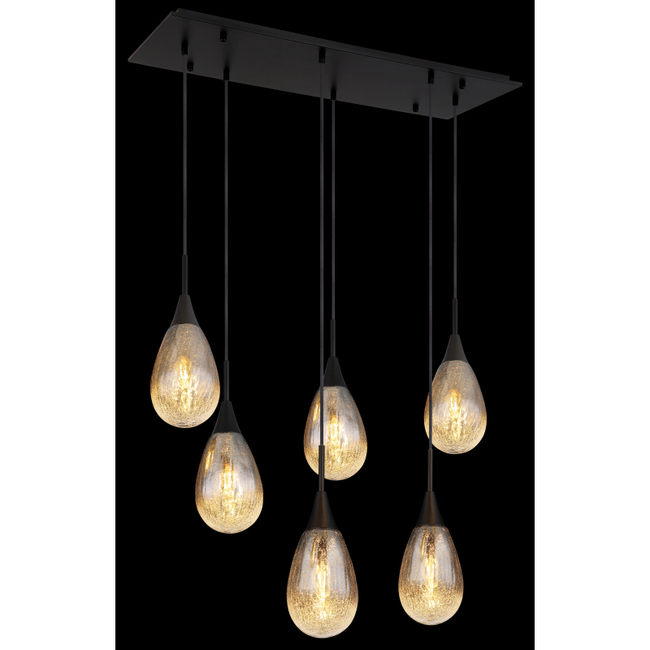 Závesné svietidlo KRYS - 9W, E14, IP20 - 15576-6H