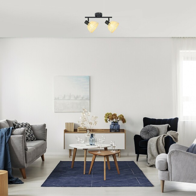 Svietidlo RATTAN - E14/2x max. 15W, IP20 - 3134