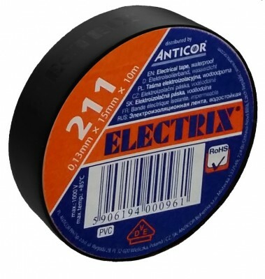 Izolačná páska 50x20m, čierna ELECTRIX
