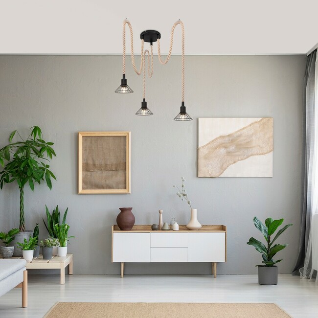 Závesné svietidlo DARYL - E27/3x max.40W, IP20 - 5272